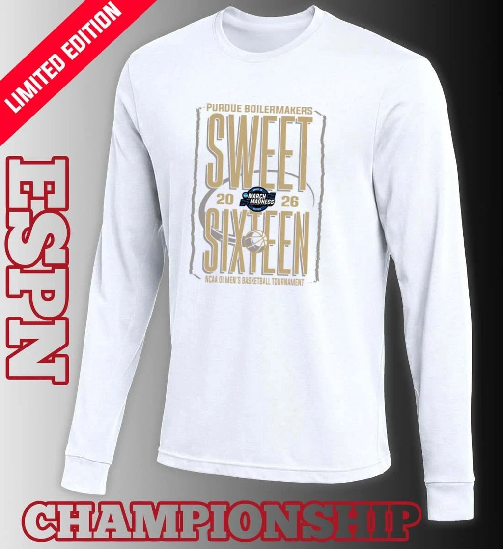 Official Purdue Boilermakers Sweet Sixteen 2026 NCAA DI Men’s Basketball Tournament T-Shirt