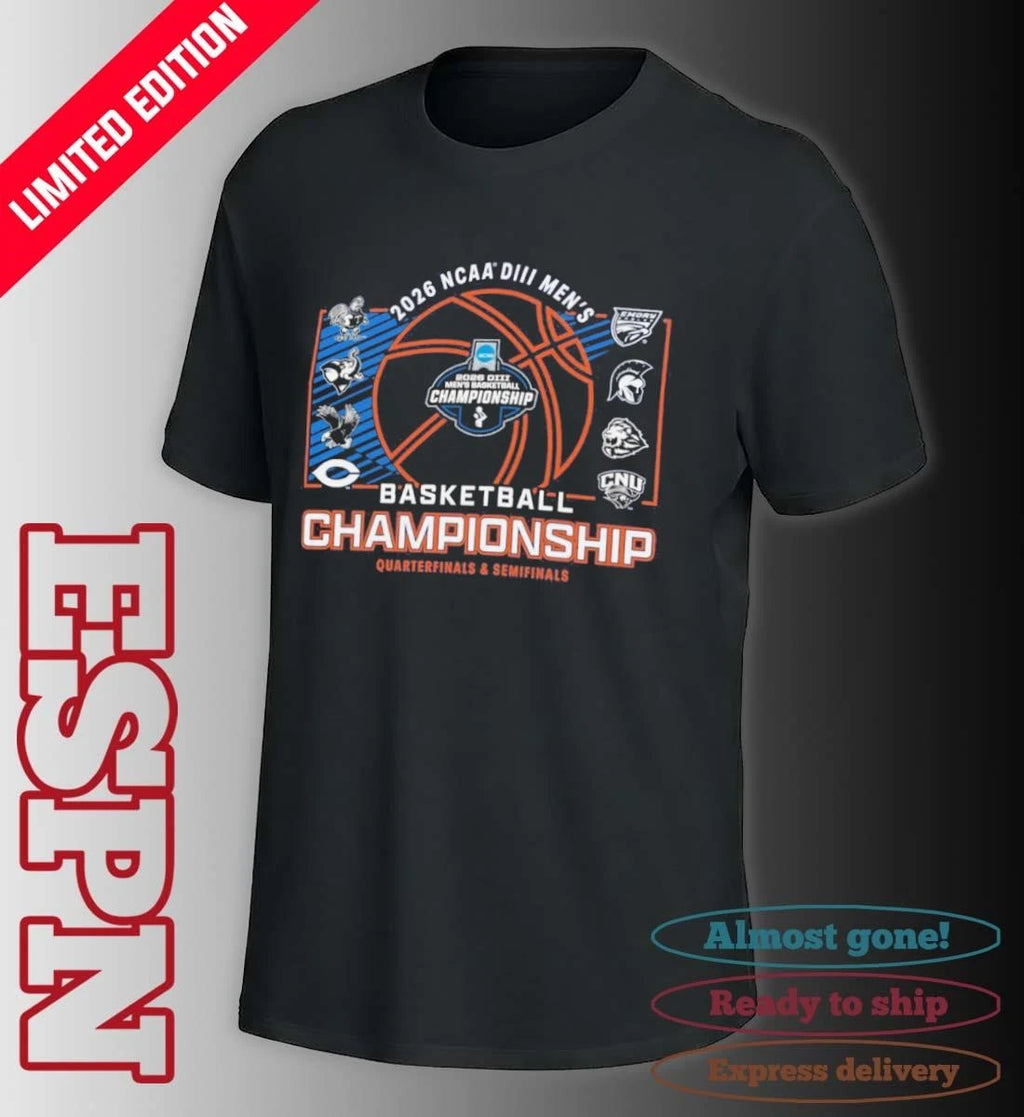 Official Quarterfinals, Semifinals 2026 NCAA Division III Men’s Basketball Championship Shirt