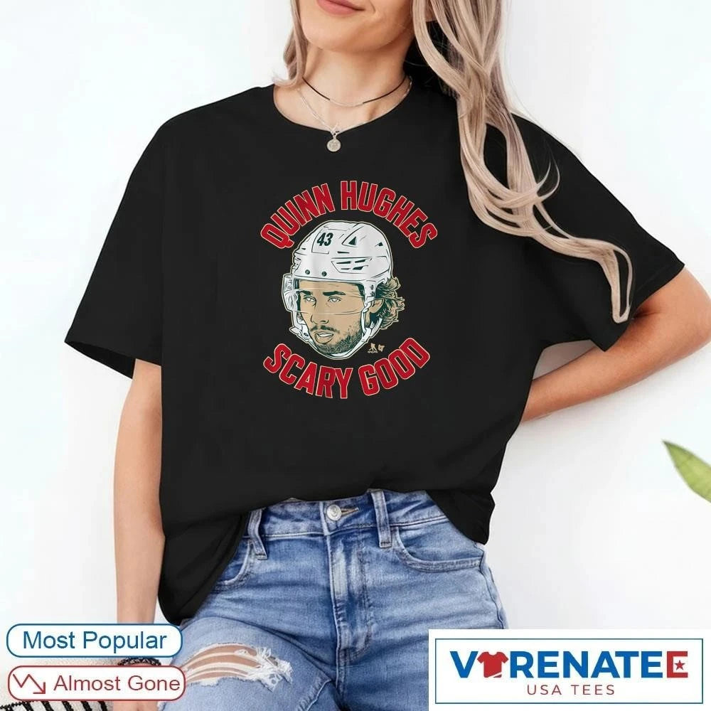Official Quinn Hughes Scary Good Ghost Eyes Minnesota Wild Hockey 2026 shirt