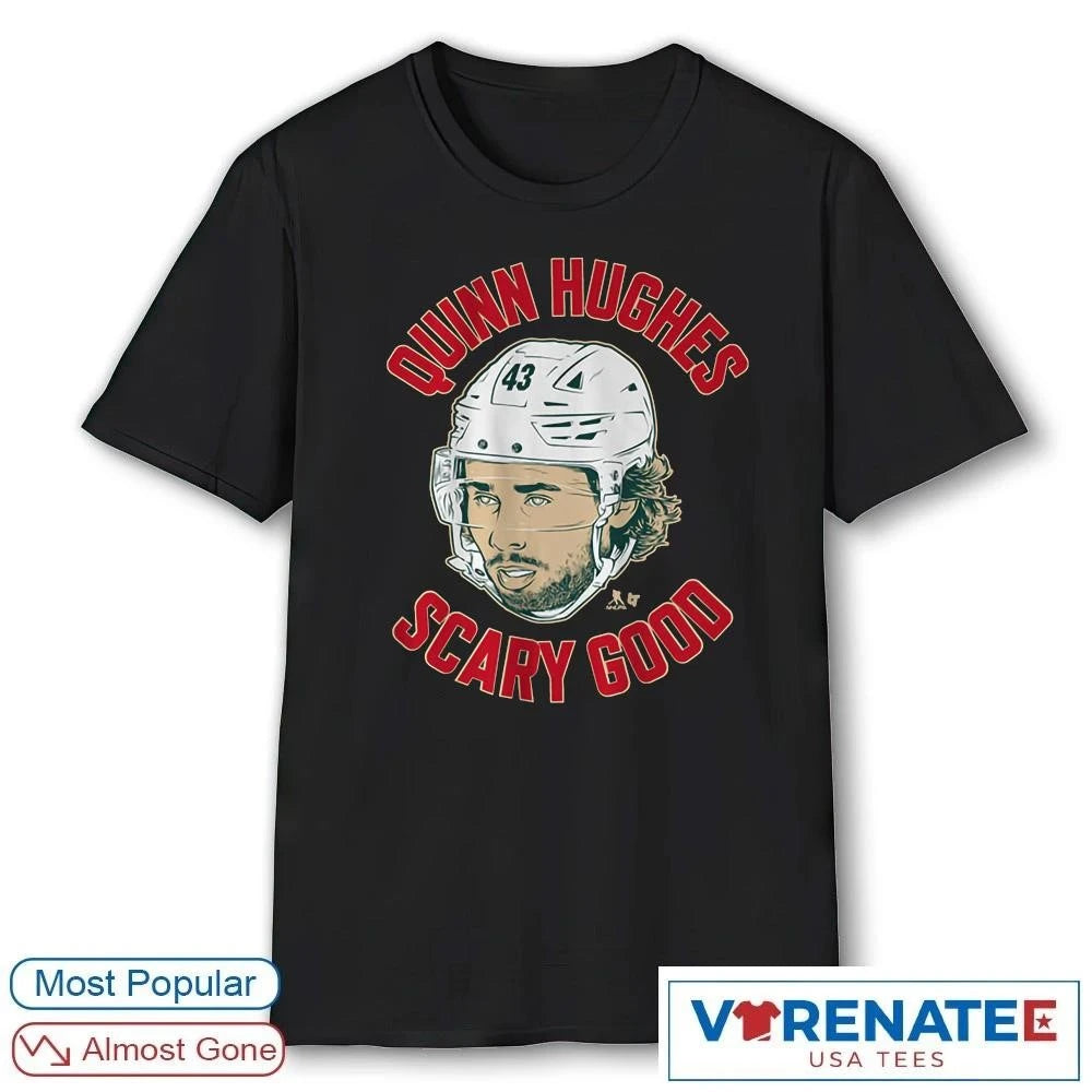 Official Quinn Hughes Scary Good Ghost Eyes Minnesota Wild Hockey 2026 shirt