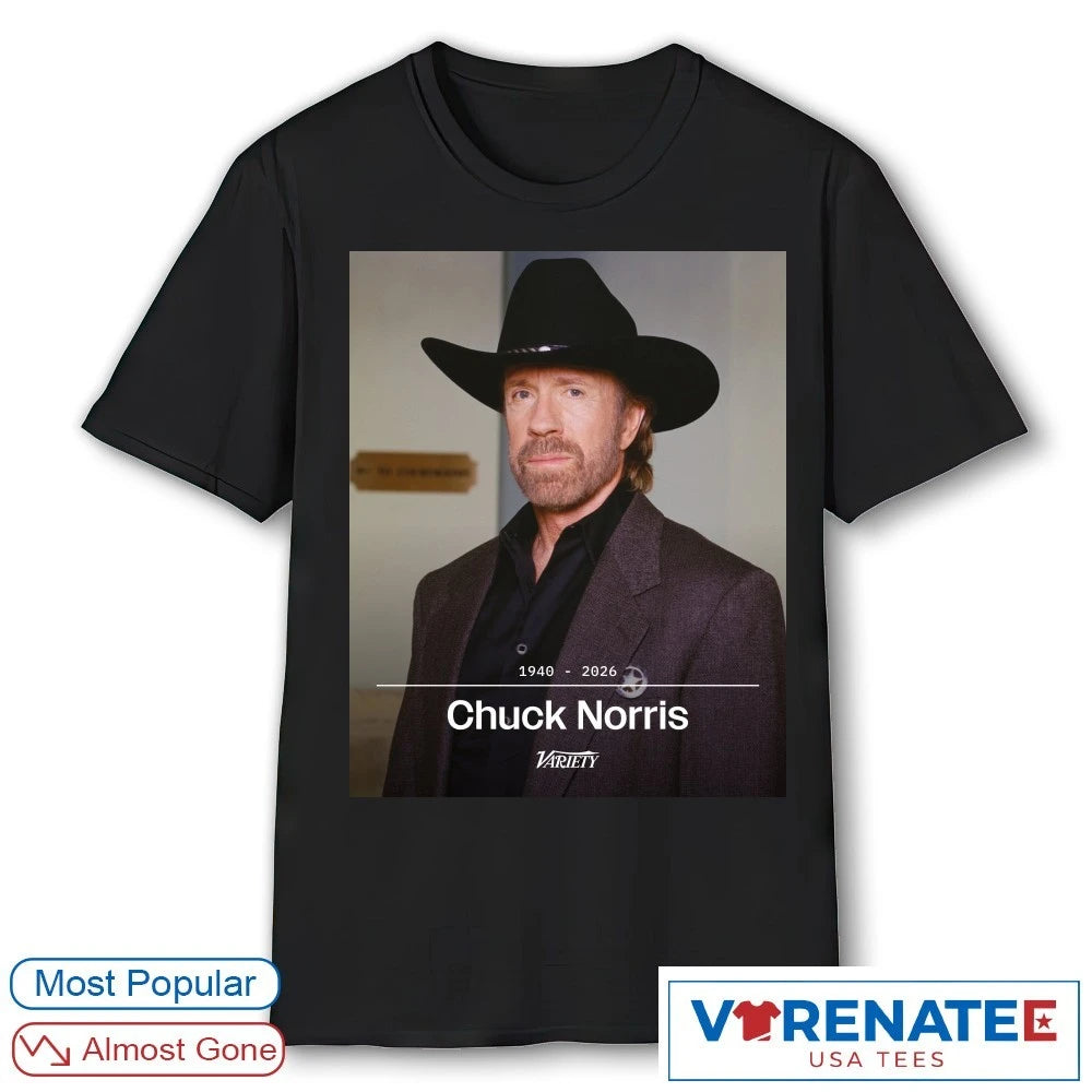 Official RIP Chuck Norris 1940 – 2026 Variety T-Shirt