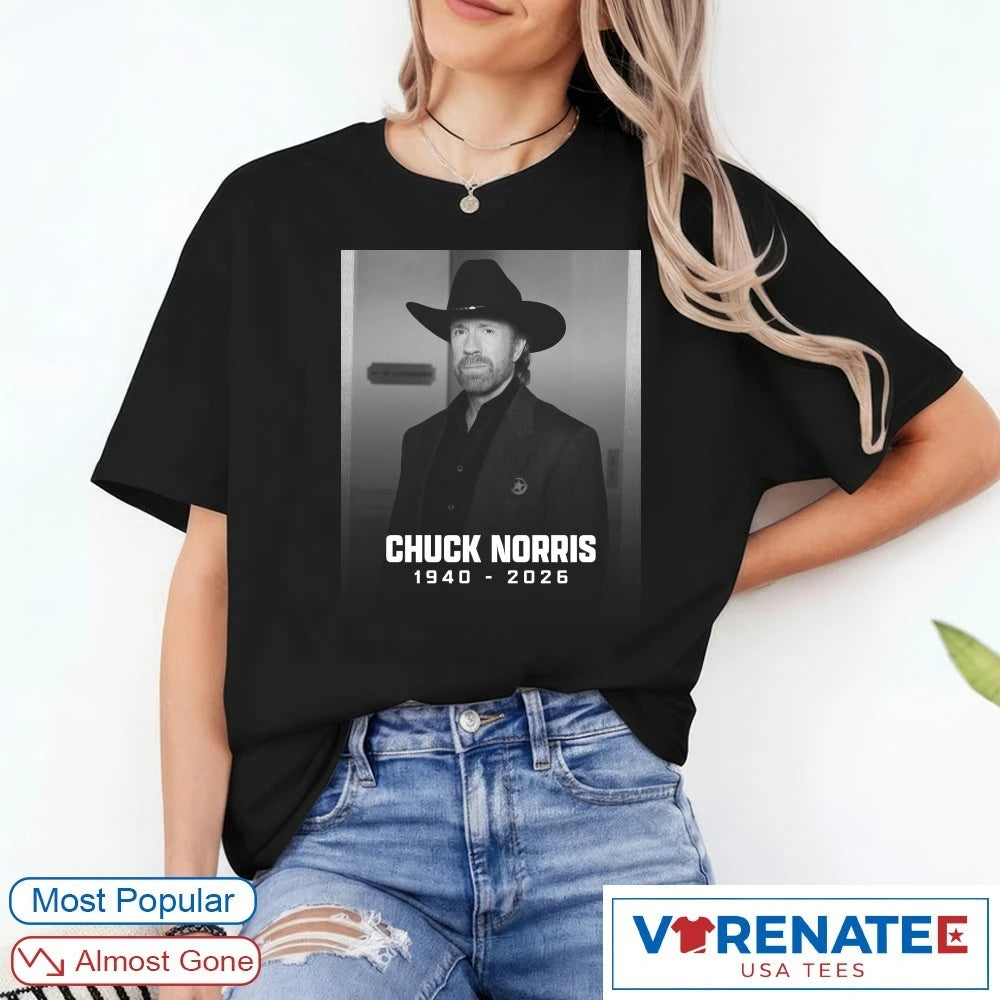 Official RIP Chuck Norris 1940 – 2026 T-Shirt