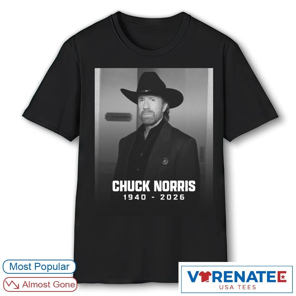 Official RIP Chuck Norris 1940 – 2026 T-Shirt
