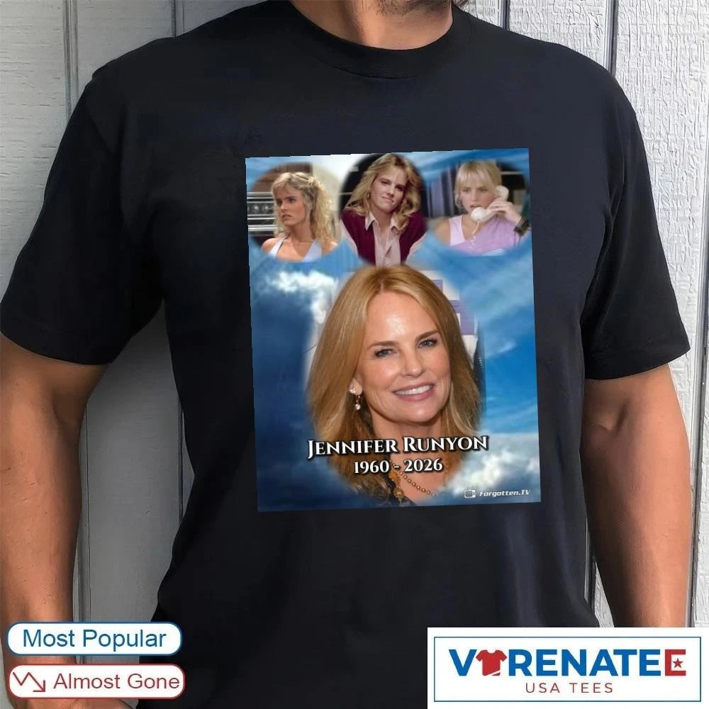 Official RIP Jennifer Runyon 1960 – 2026 ForgottenTV Poster T-Shirt