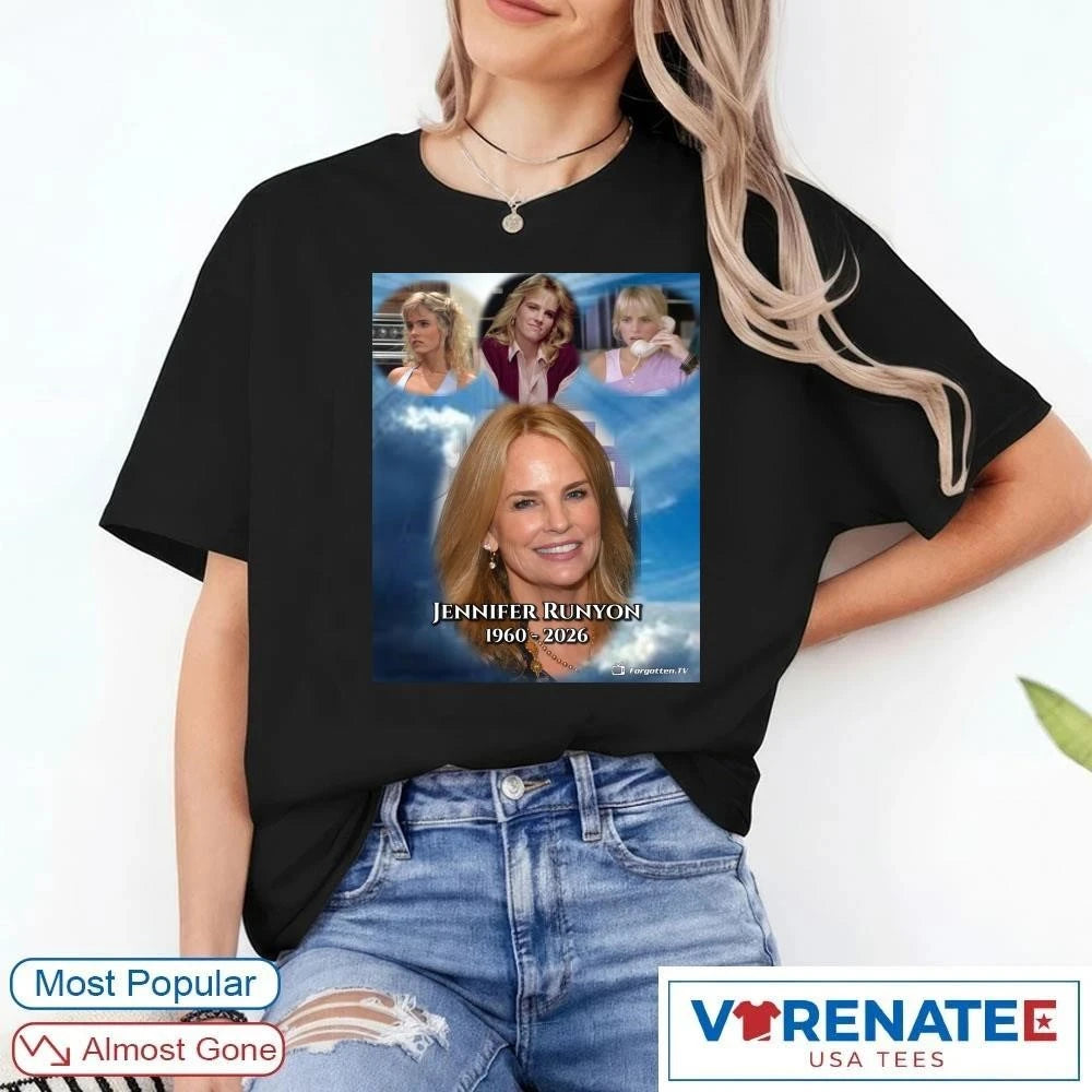 Official RIP Jennifer Runyon 1960 – 2026 ForgottenTV Poster T-Shirt