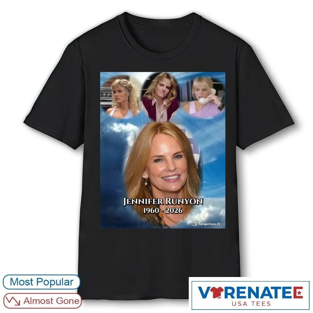 Official RIP Jennifer Runyon 1960 – 2026 ForgottenTV Poster T-Shirt