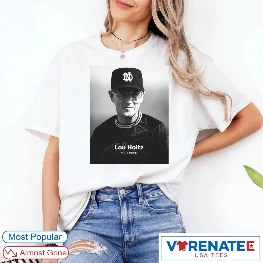 Official RIP Lou Holtz 1937 – 2026 ESPN Poster T-Shirt
