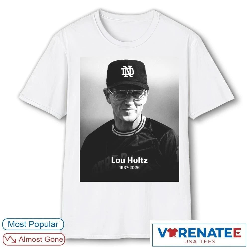 Official RIP Lou Holtz 1937 – 2026 ESPN Poster T-Shirt