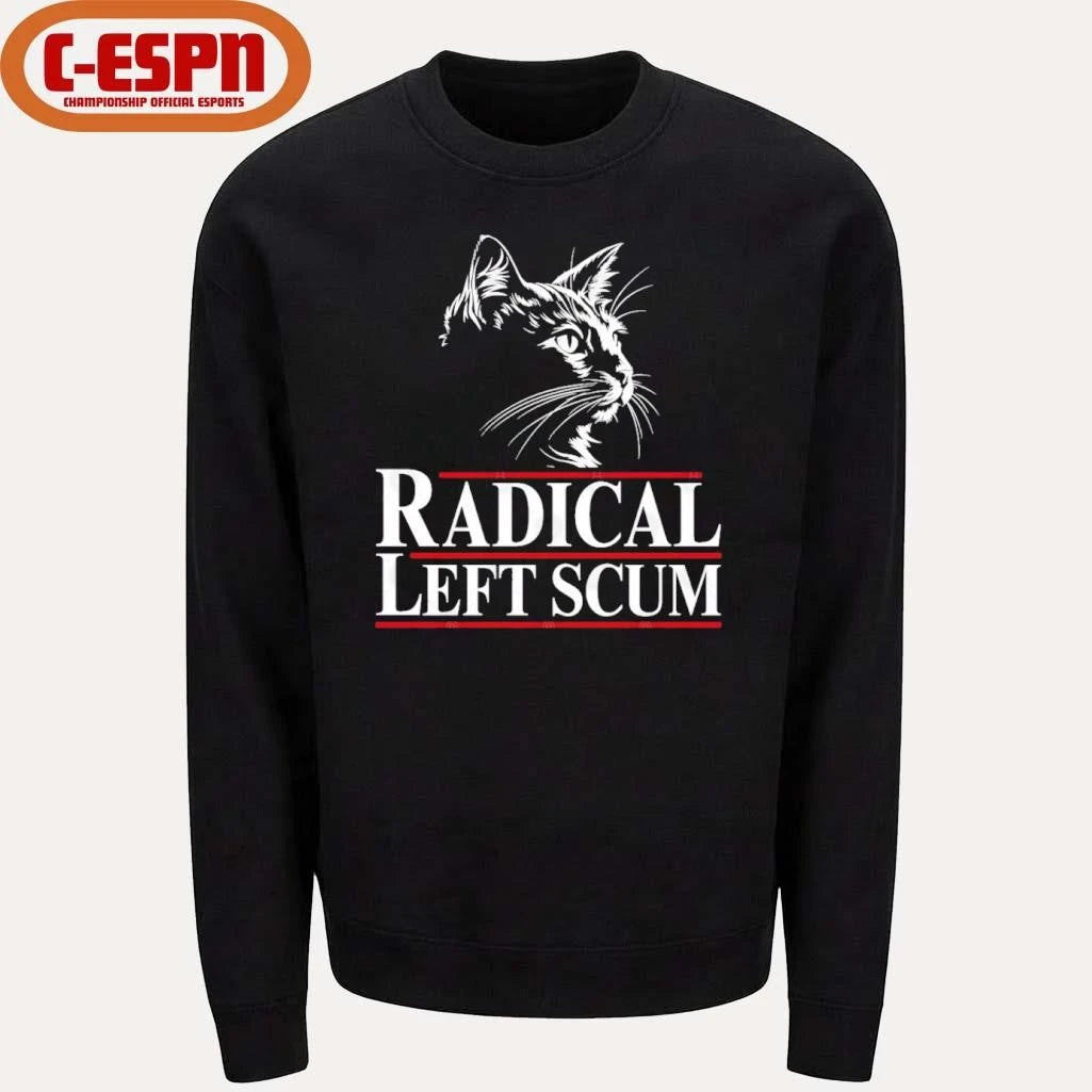 Official Radical Left Scum Black Cat Shirt