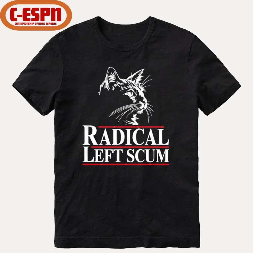 Official Radical Left Scum Black Cat Shirt