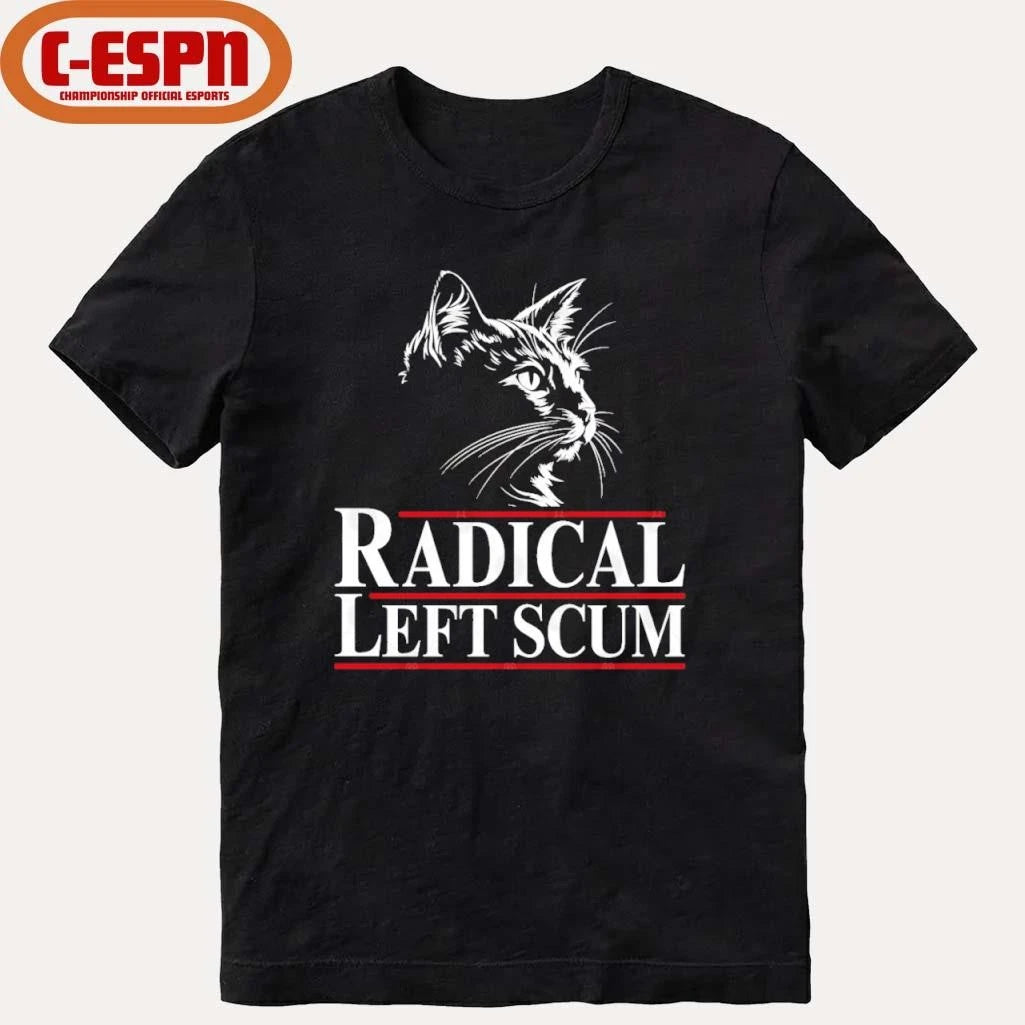 Official Radical Left Scum Black Cat Shirt