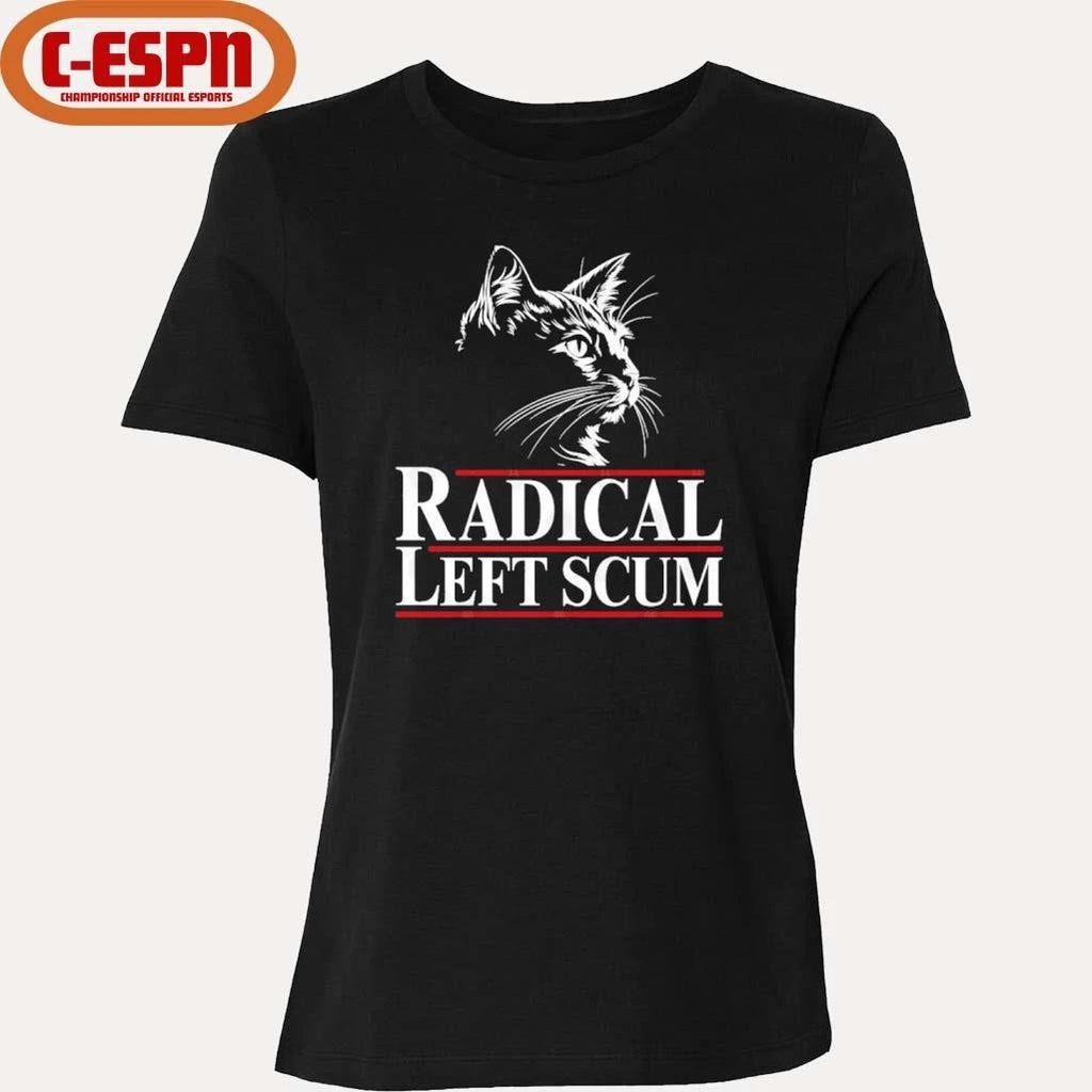 Official Radical Left Scum Black Cat Shirt