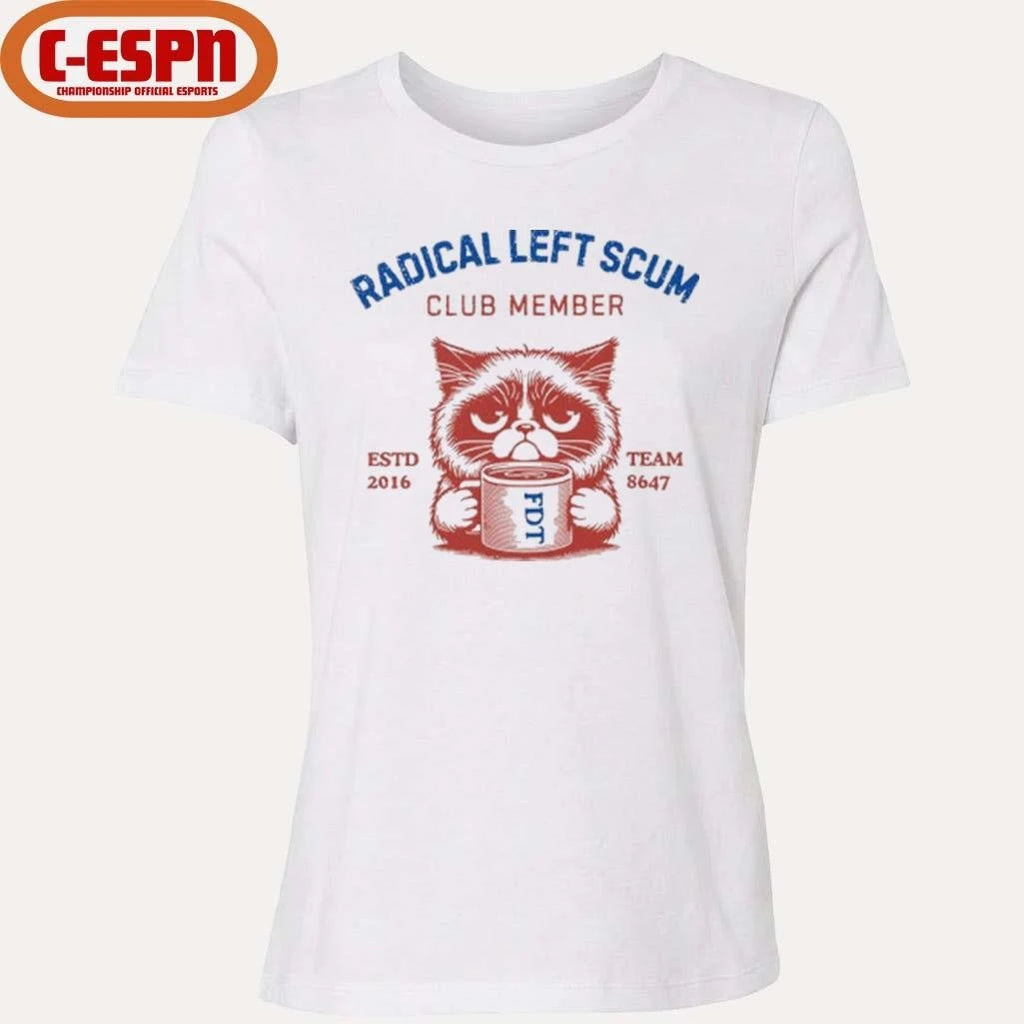 Official Radical Left Scum Club Member Anti Trump T-Shirt