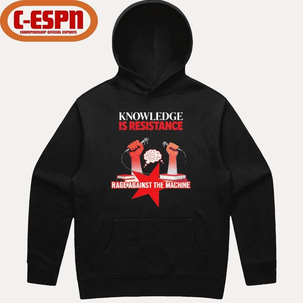 Official Rage against the machine Knowledge is Resistance T-Shirt