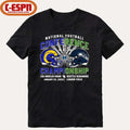Official Rams Vs Seahawks NFC Conference Championship Duel Helmet T-Shirt
