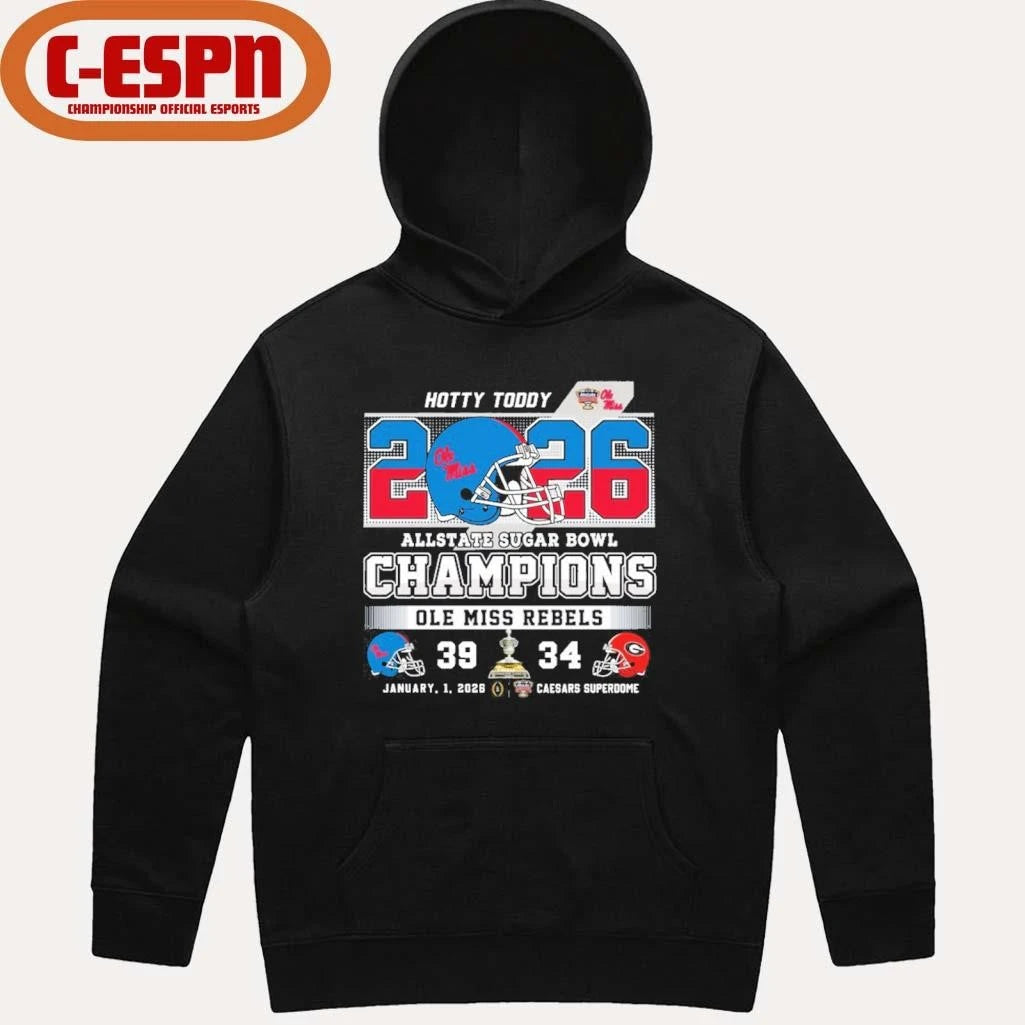 Official Rebels Sugar Bowl Score Champs Hotty Toddy Shirt