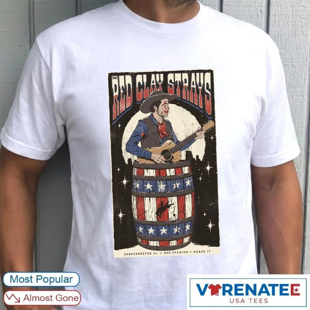Official Red Clay Strays Rodeohouston 26′ March 17, 2026 NRG Stadium in Houston, Texas Poster T-Shirt