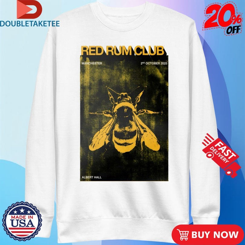 Official Red Rum Club October 2 2025 Albert Hall In Manchester UK Bee Shirts