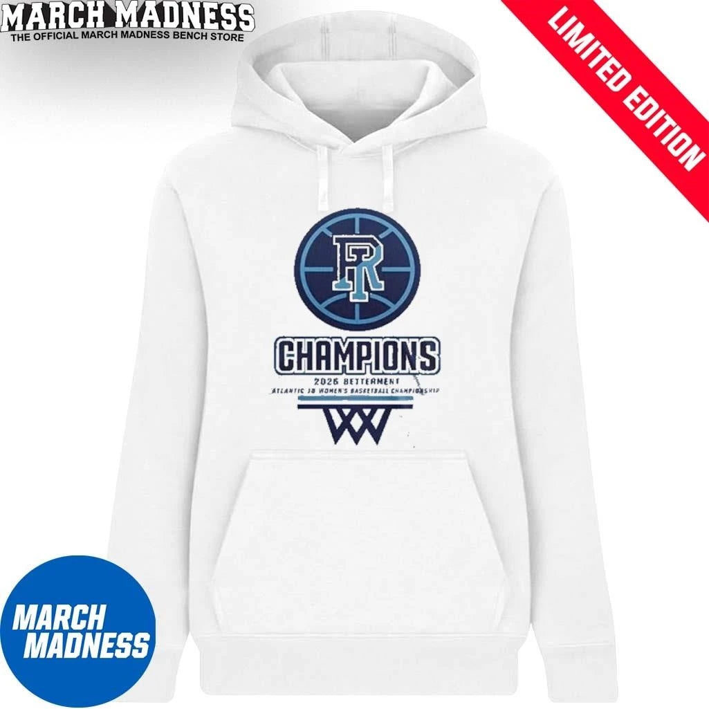 Official Rhode Island Women’s Basketball 2026 A-10 Conference Tournament Champions T-shirt