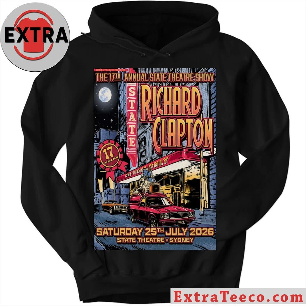 Official Richard Clapton Sydney AUS 7 25 2026 Poster Shirt