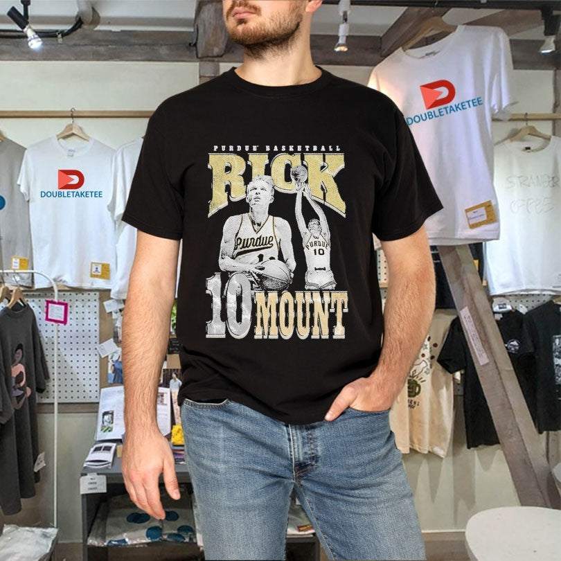 Official Rick Mount 10 Player Posture Purdue Boilermakers Basketball Shirts