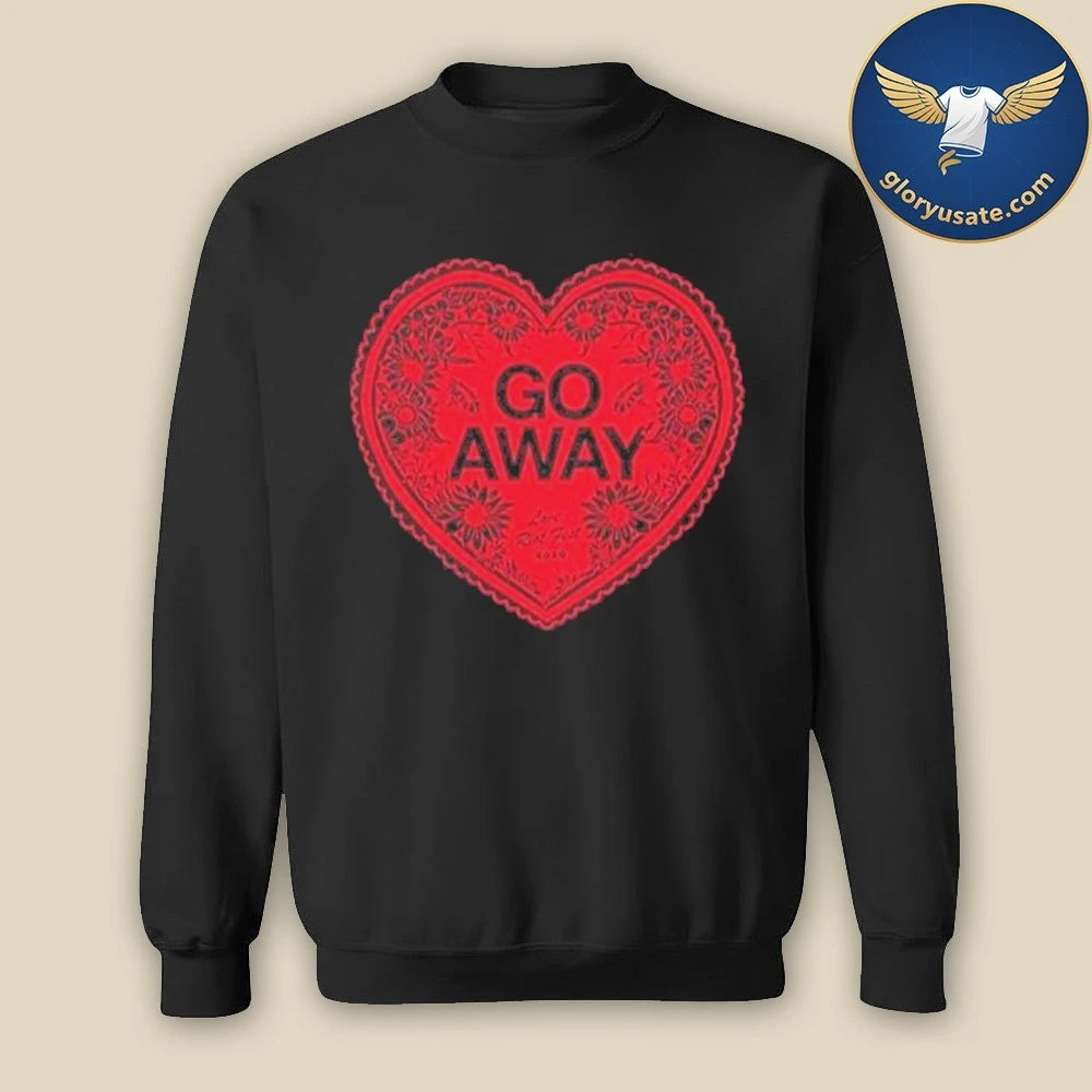 Official Riot Fest GO AWAY HEART Valentine 2026 Shirt