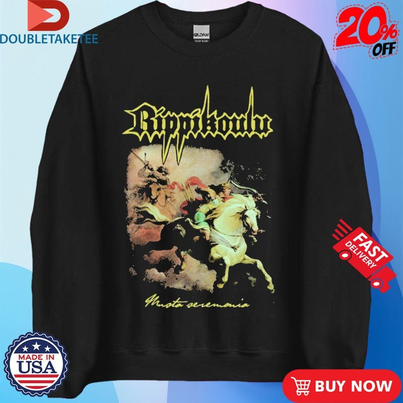 Official Rippikoulu Musta Seremonia Horseman Shirts