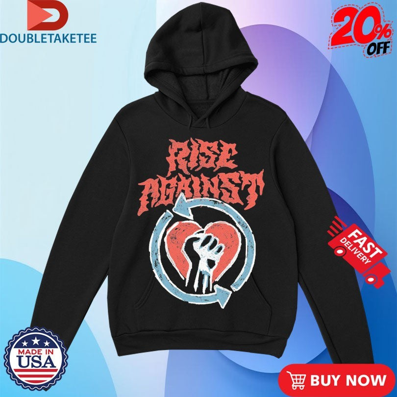 Official Rise Against Chicago Chalk Heart Shirts