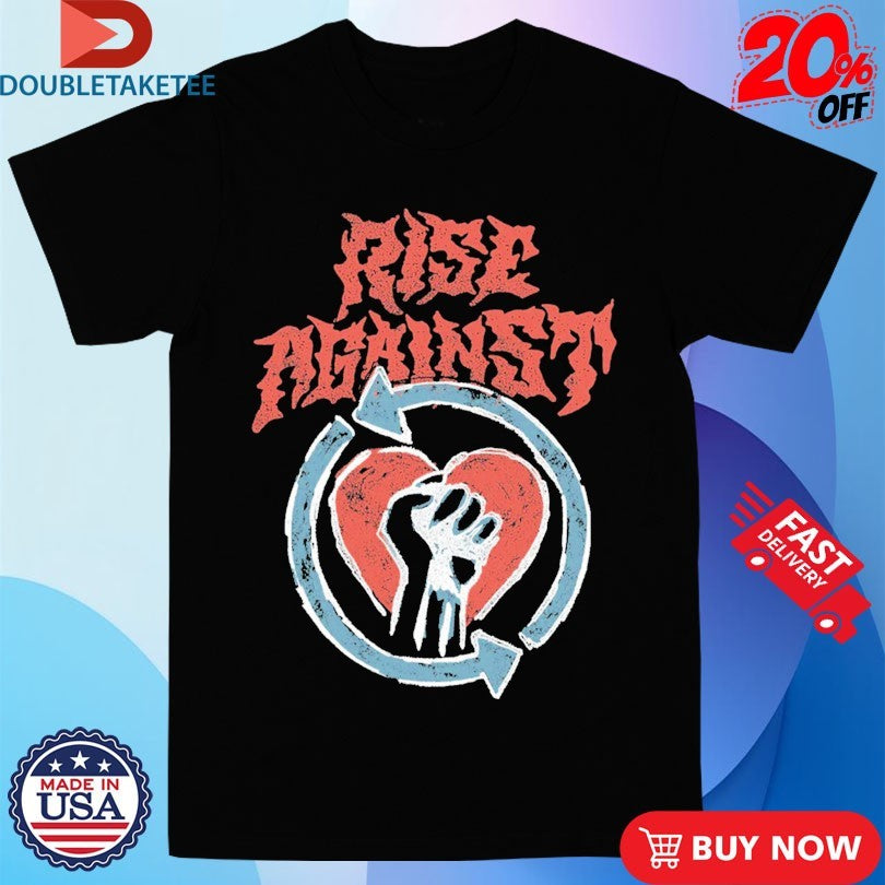Official Rise Against Chicago Chalk Heart Shirts