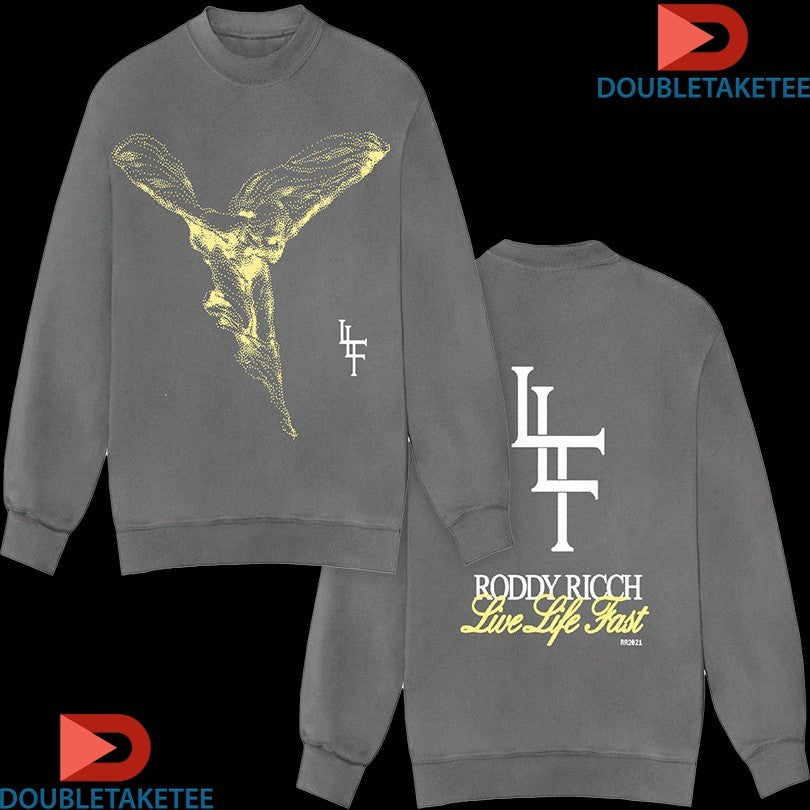 Official Roddy Ricch LLF Live Life Fast Angel Shirts