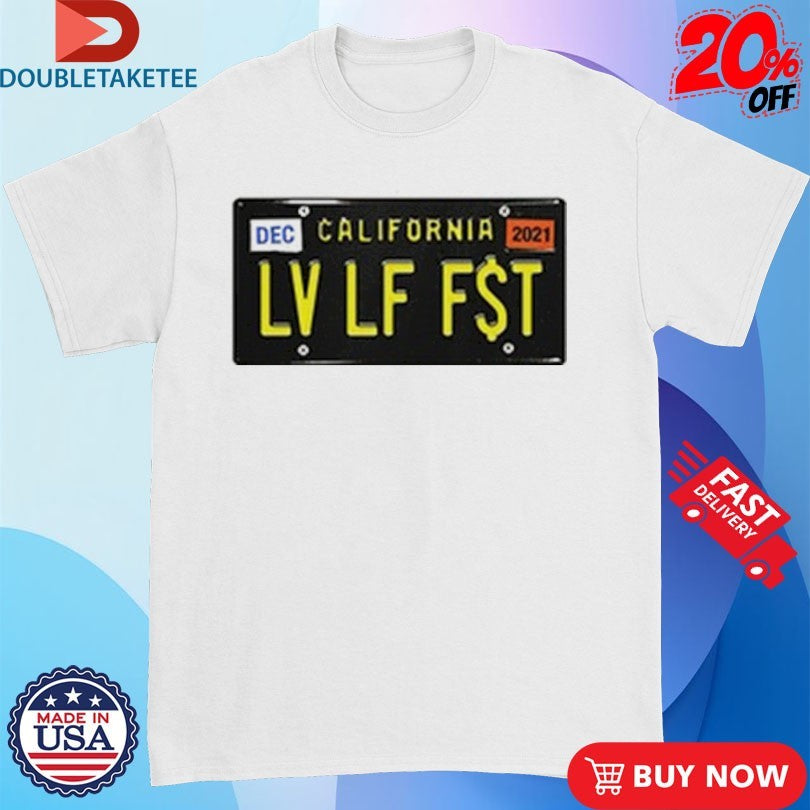 Official Roddy Ricch Live Life Fast LLF California License Shirts
