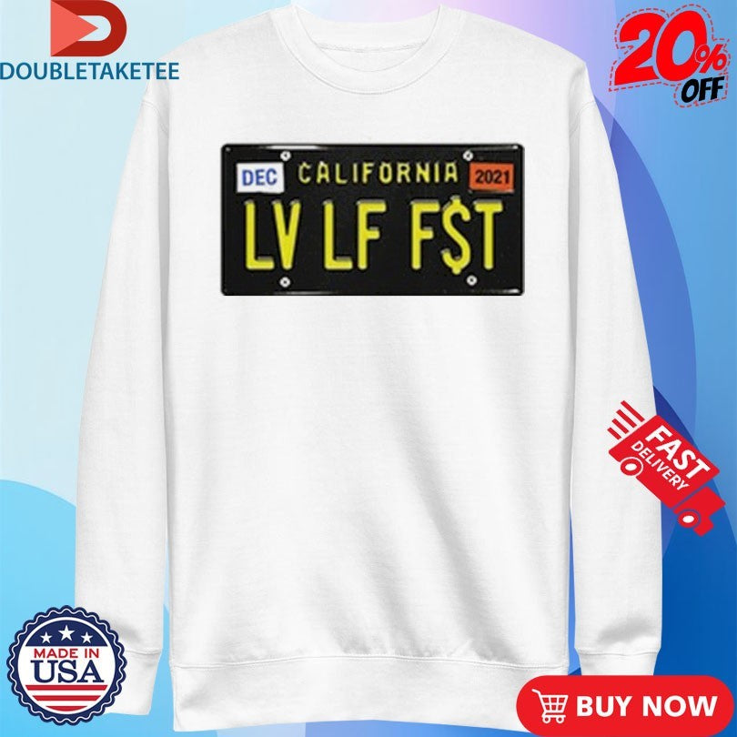 Official Roddy Ricch Live Life Fast LLF California License Shirts