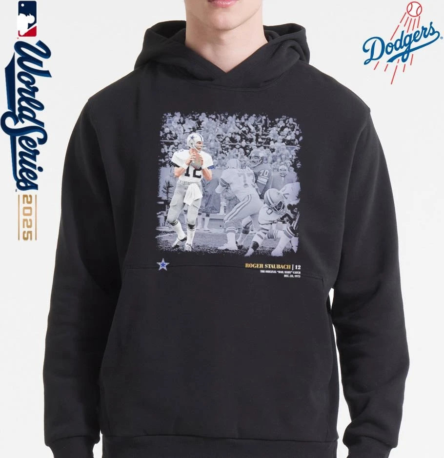 Official Roger Staubach Dallas Cowboys Moments T-Shirt