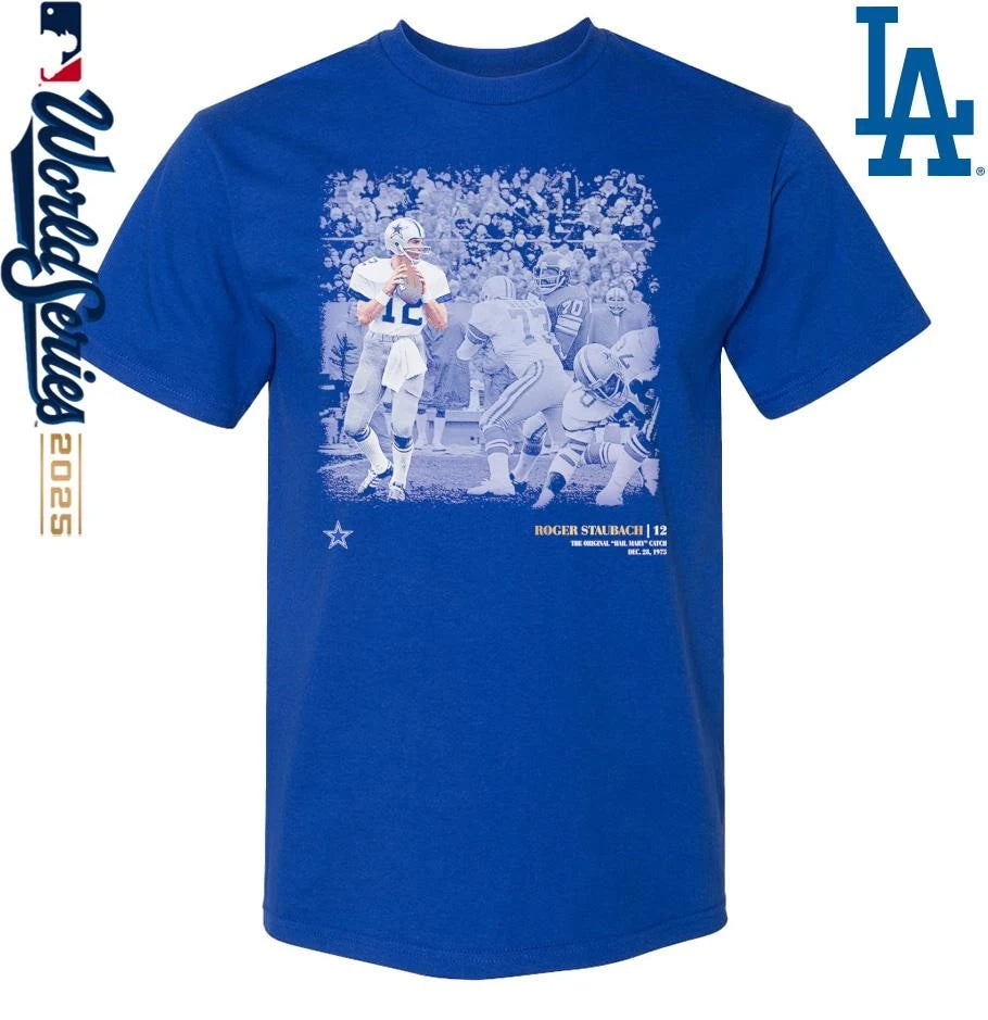 Official Roger Staubach Dallas Cowboys Moments T-Shirt