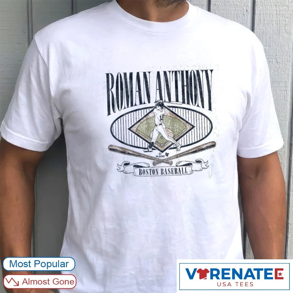 Official Roman Anthony Diamond Standouts Boston Red Sox MLB Baseball T-Shirt