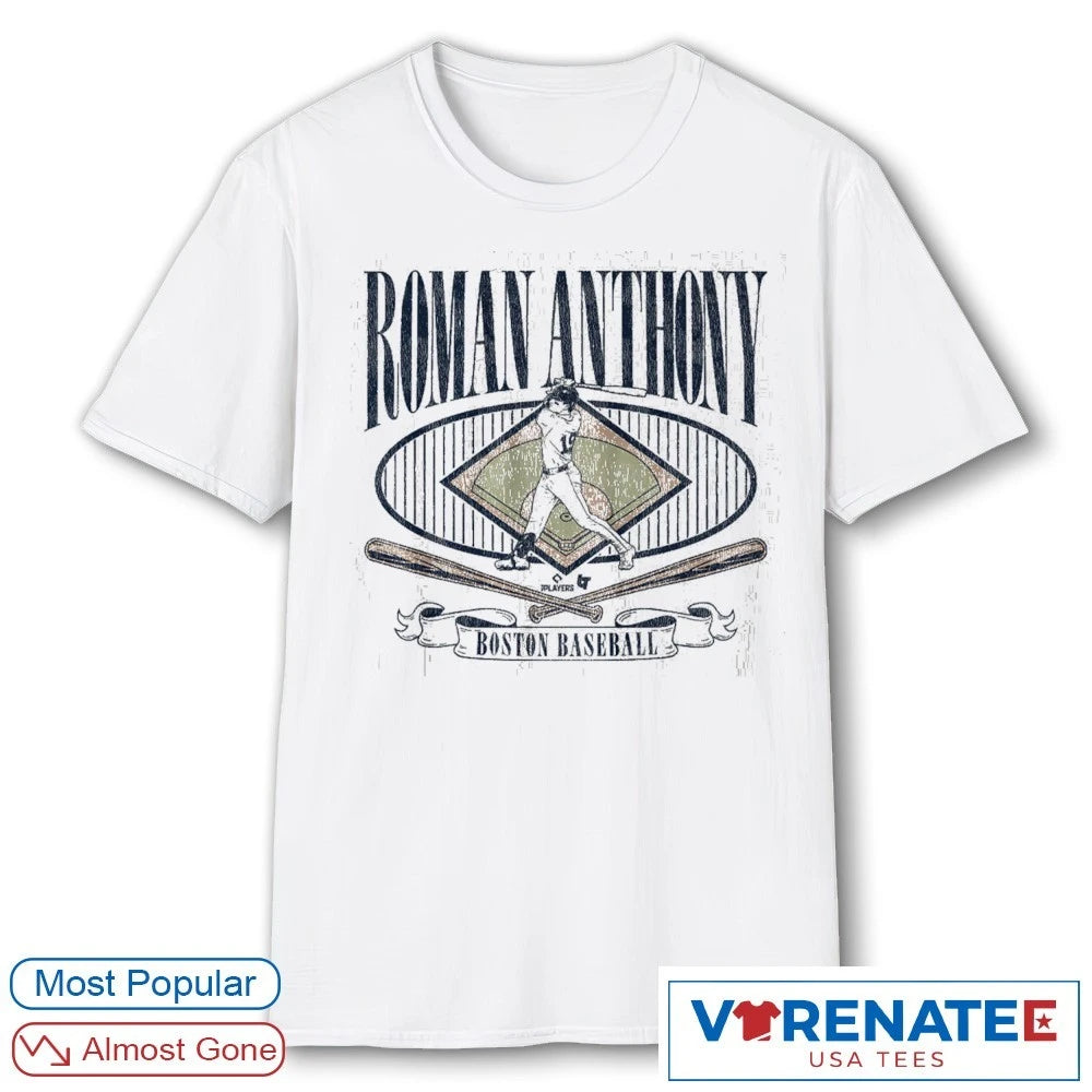 Official Roman Anthony Diamond Standouts Boston Red Sox MLB Baseball T-Shirt
