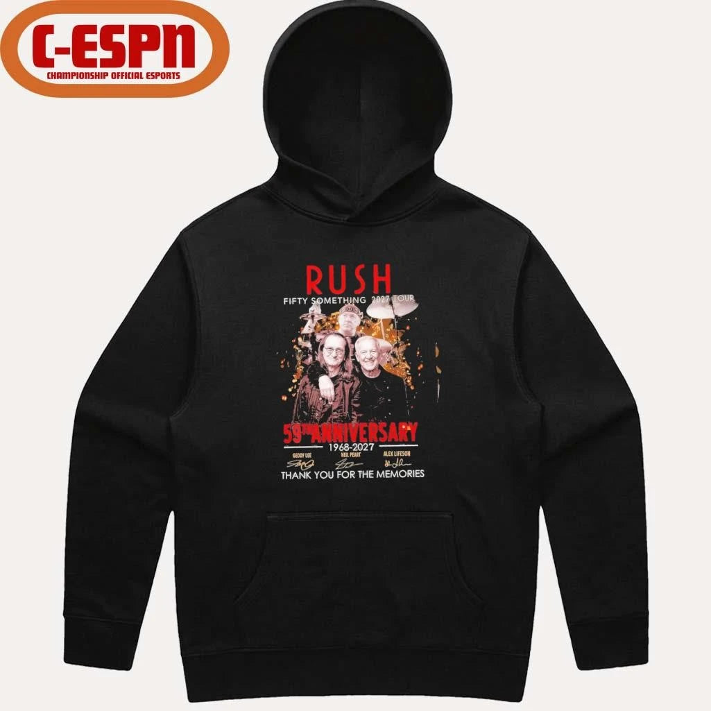 Official Rush Fifty Something 2027 Tour 59th Anniversary 1968-2027 Shirt