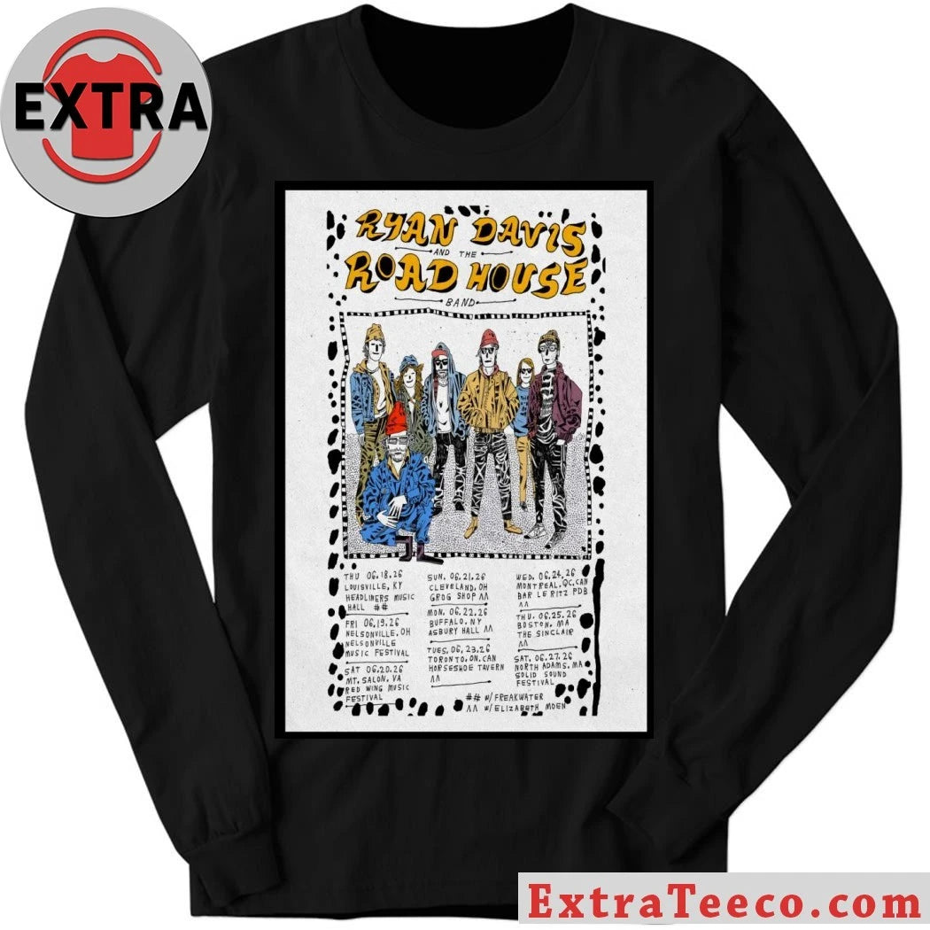 Official Ryan Davis And The Roadhouse Band 2026 US Shows Poster Shirt