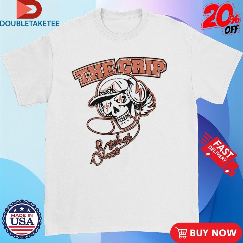 Official Ryohei Oiwa The Grip Thunderbolt Skull Shirts