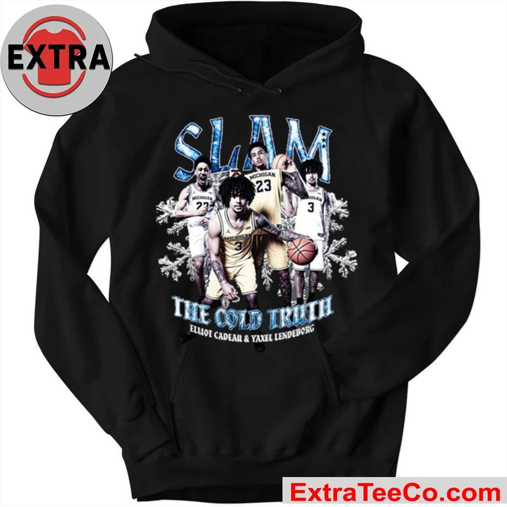 Official SLAM Elliot Cadeau The Cold Truth Remix Heavy Michigan Elliot Cadeau and Yaxel Lendeborg Shirt