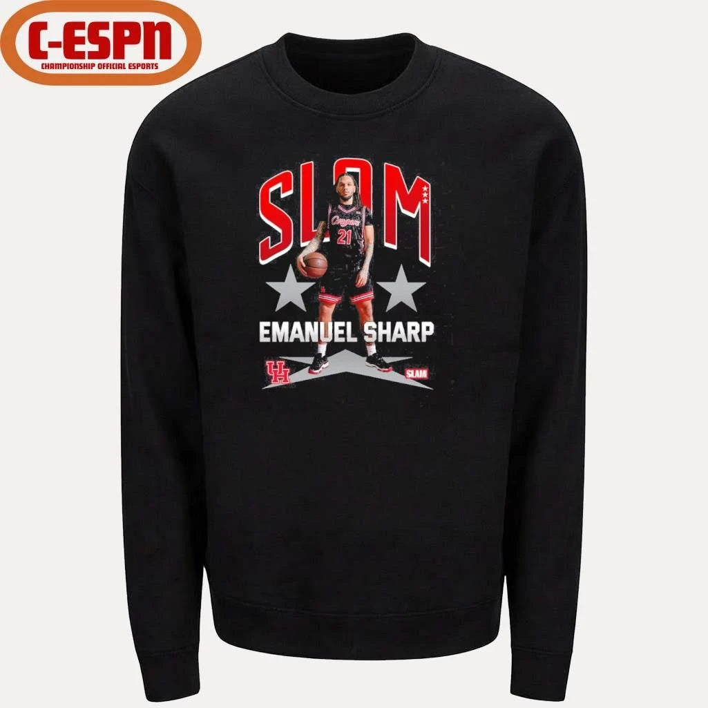 Official SLAM Houston Men’s Basketball Emanuel Sharp Remix Shirt