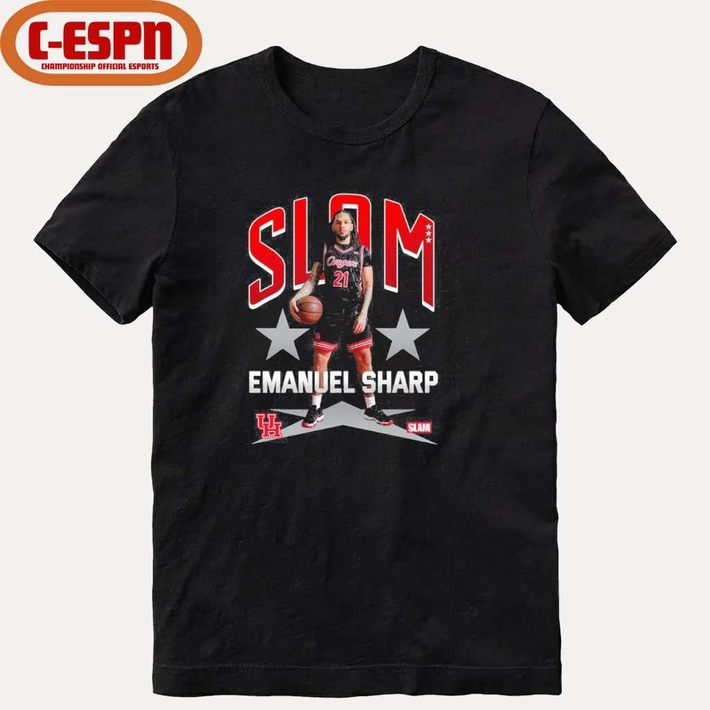 Official SLAM Houston Men’s Basketball Emanuel Sharp Remix Shirt