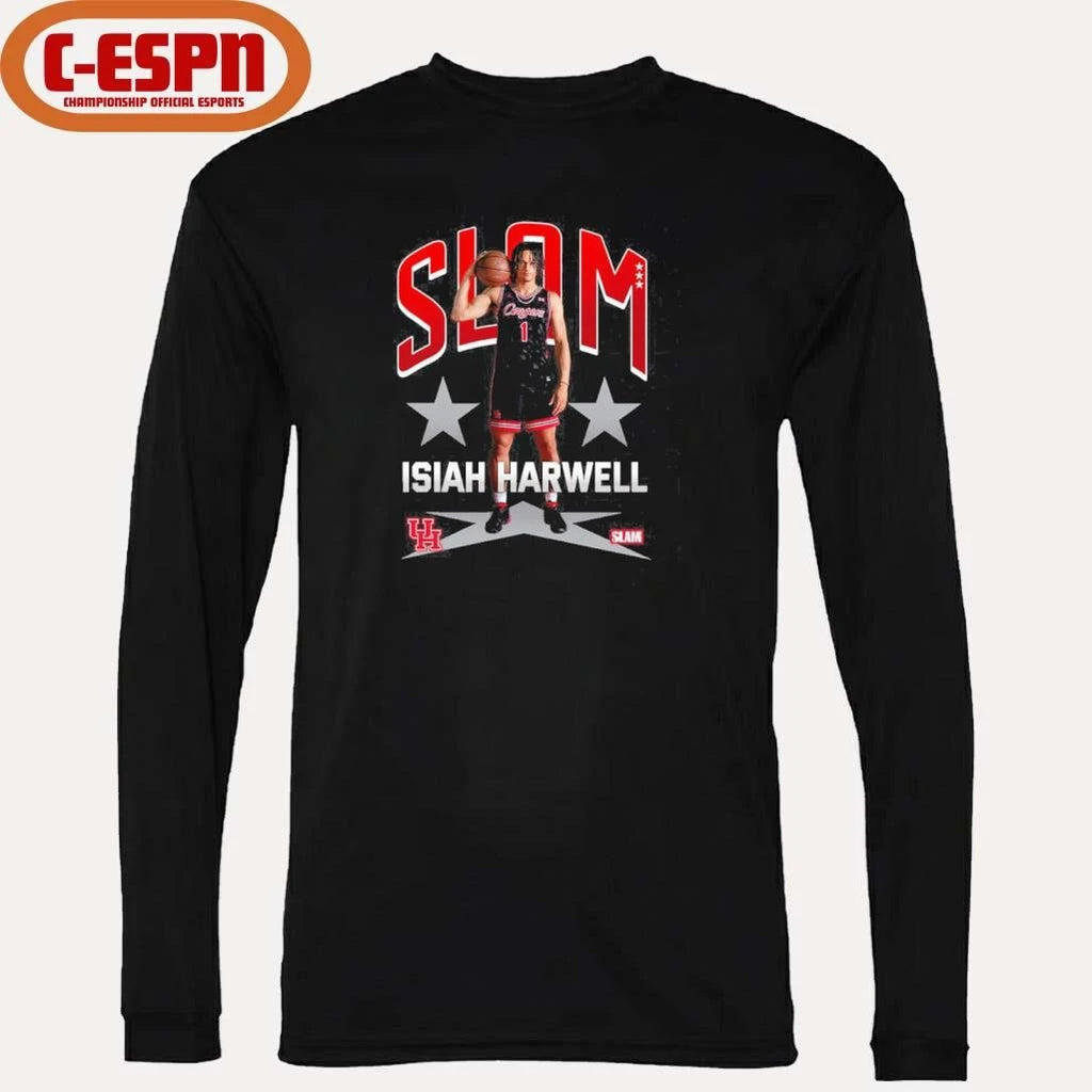 Official SLAM Houston Men’s Basketball Isiah Harwell Remix Shirt