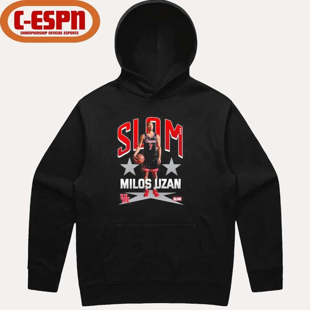 Official SLAM Houston Men’s Basketball Milos Uzan Remix Shirt