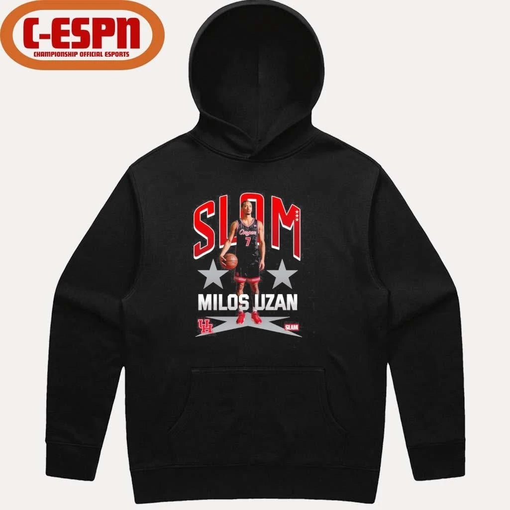 Official SLAM Houston Men’s Basketball Milos Uzan Remix Shirt