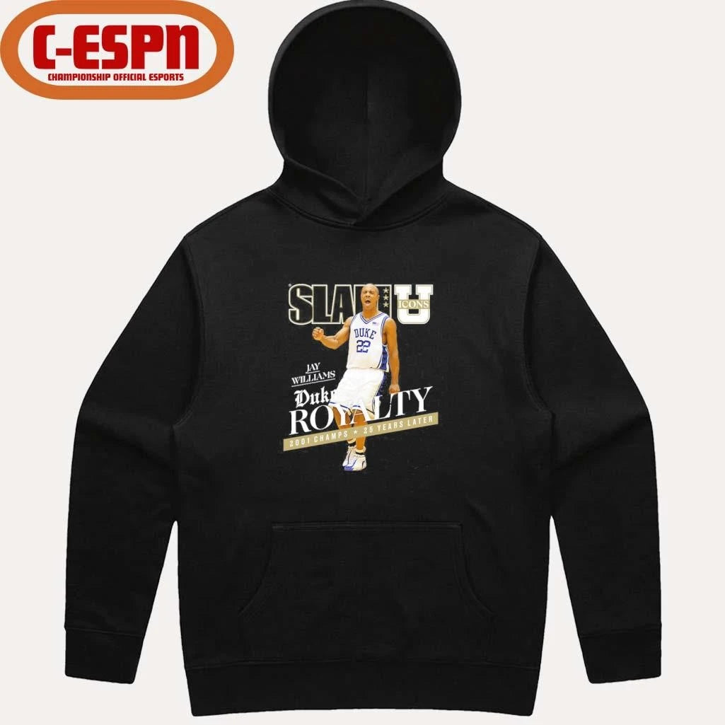 Official SLAM Jay Williams Duke Royalty Shirt