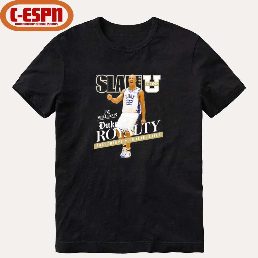 Official SLAM Jay Williams Duke Royalty Shirt