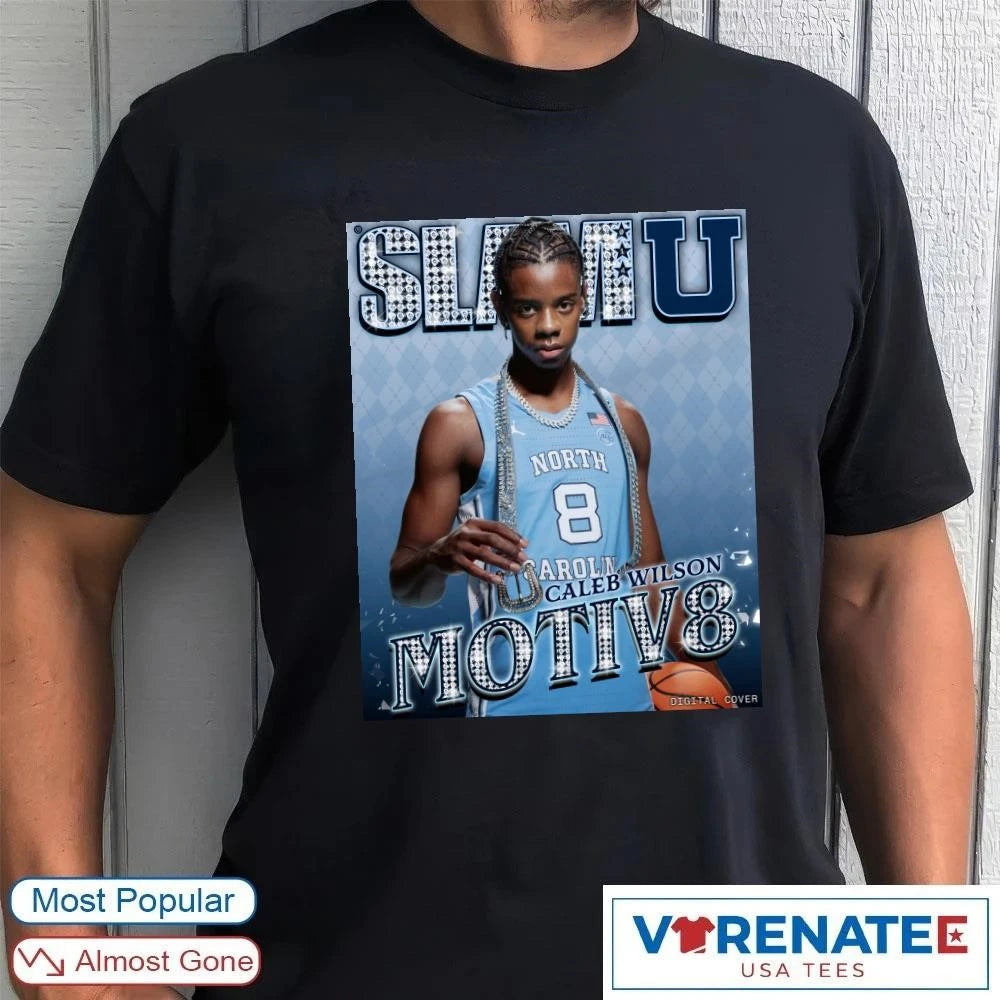 Official SLAM U Caleb Wilson Notiv8 North Carolina Tar Heels Poster T-Shirt