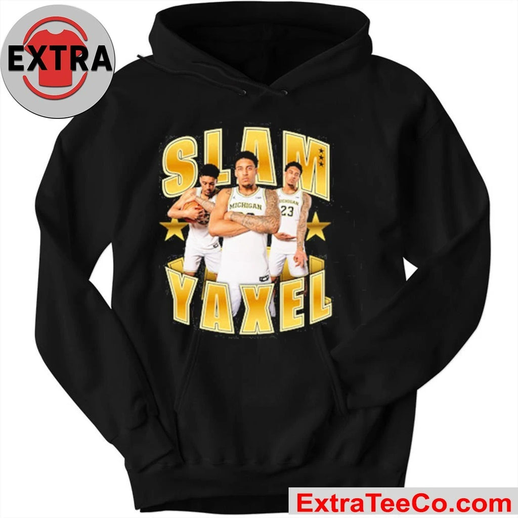 Official SLAM Yaxel Lendeborg Remix Heavy Michigan Wolverines Shirt