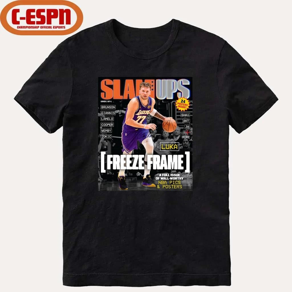 Official SLAMUPs – Luka Doncic Magazine Shirt